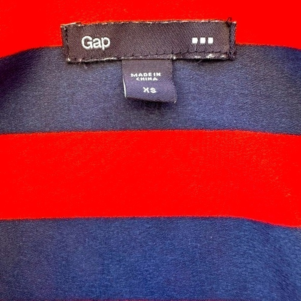 Gap size xs cute red/navy dress - Picture 5 of 7